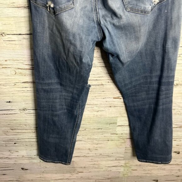 American Eagle Outfitters Blue Boyfriend tomgirl Jeans Distressed Style - Picture 6 of 7